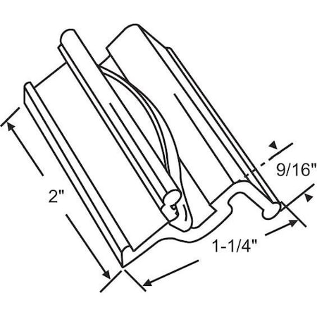 Strybuc Plastic Extruded Handle Assy 50-751WA